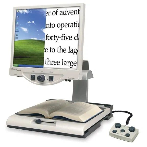 Desktop video magnifier CCTV reading device