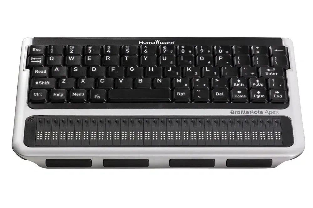 HumanWare BrailleNote Apex braille keyboard device